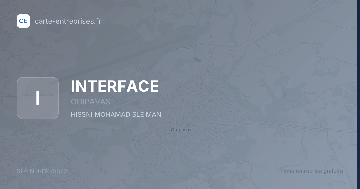 INTERFACE — 441975372 — fiche entreprise