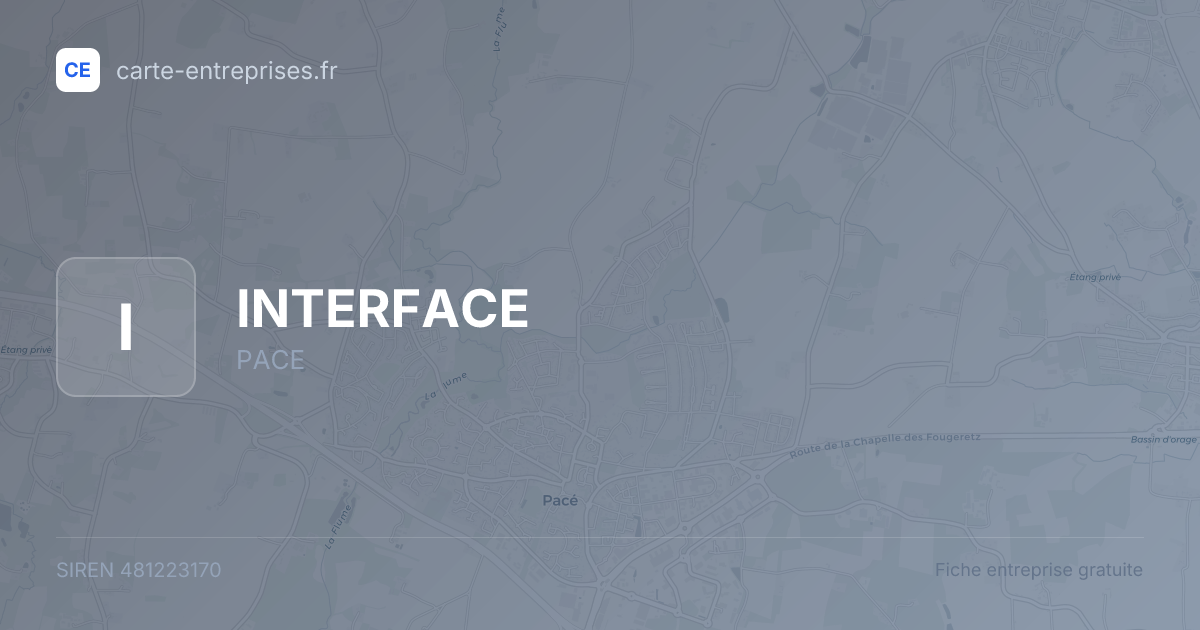 INTERFACE — 481223170 — fiche entreprise
