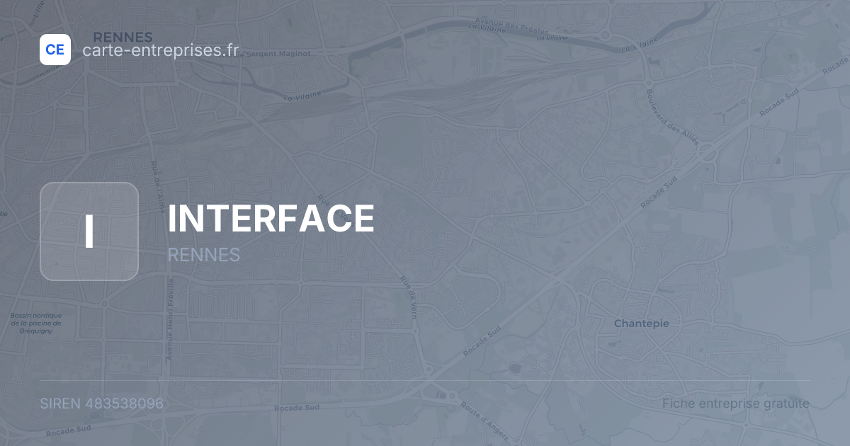 INTERFACE — 483538096 — fiche entreprise