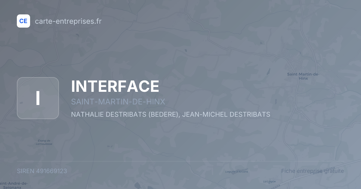 INTERFACE — 491669123 — fiche entreprise