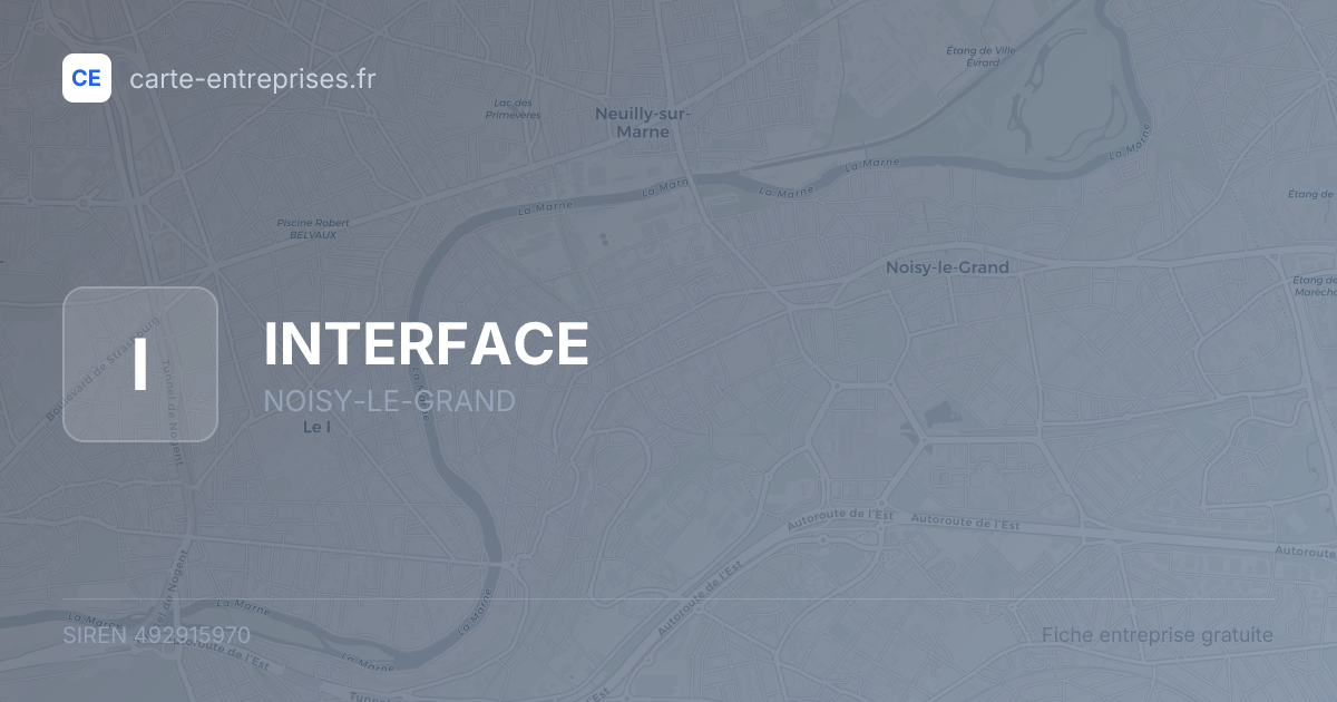 INTERFACE — 492915970 — fiche entreprise