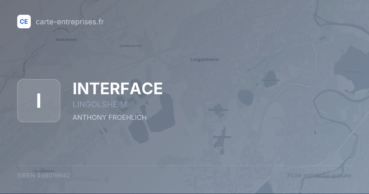 INTERFACE — 498019942 — fiche entreprise