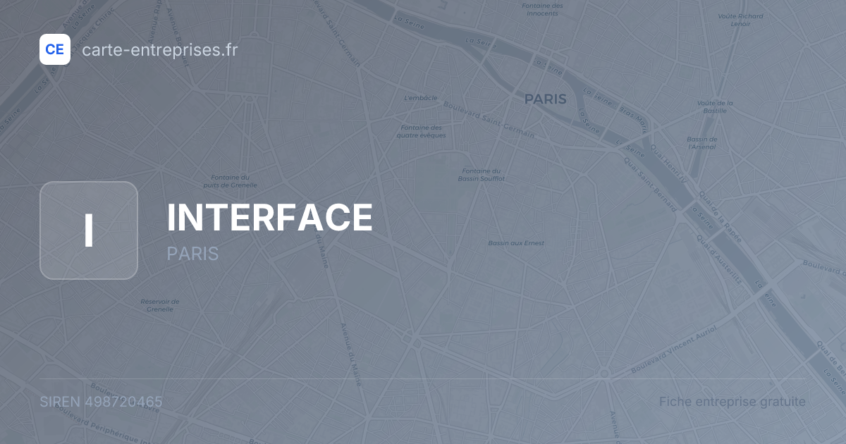 INTERFACE — 498720465 — fiche entreprise