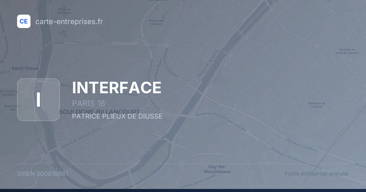 INTERFACE — 500818661 — fiche entreprise