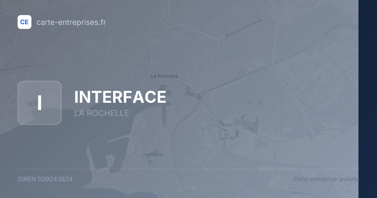 INTERFACE — 509043824 — fiche entreprise
