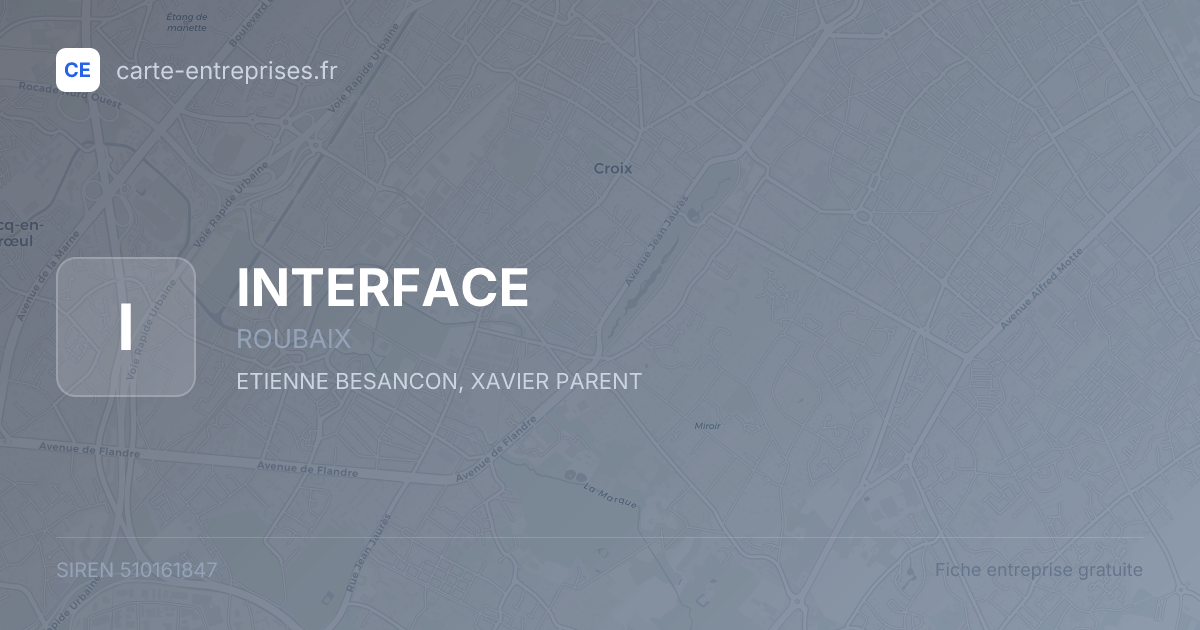 INTERFACE — 510161847 — fiche entreprise