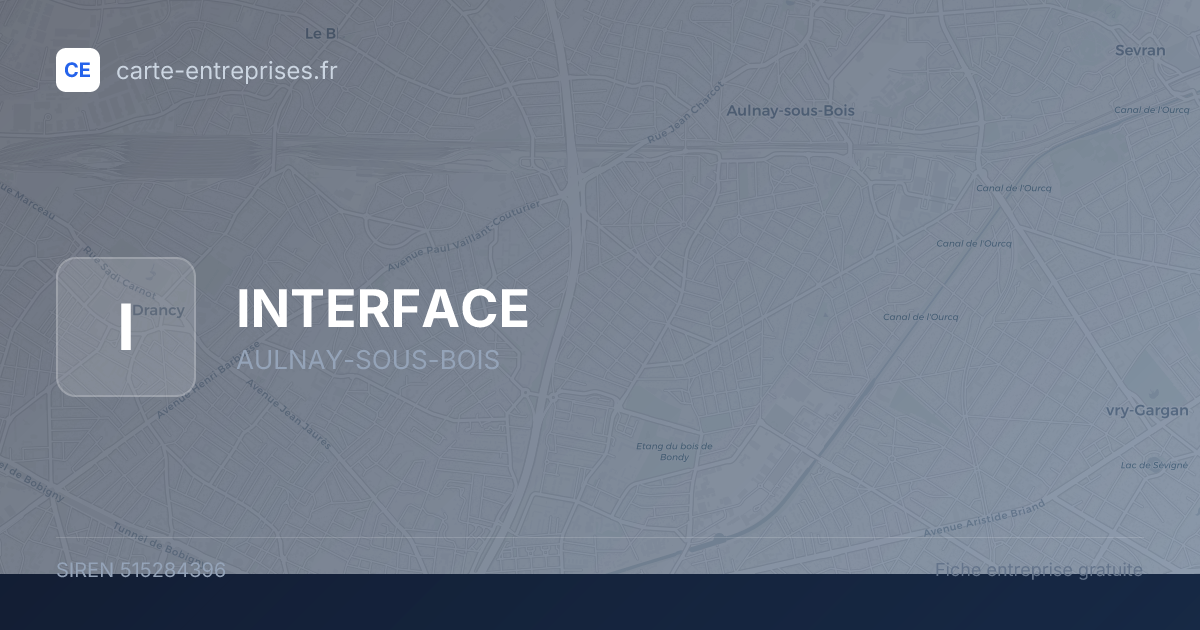 INTERFACE — 515284396 — fiche entreprise