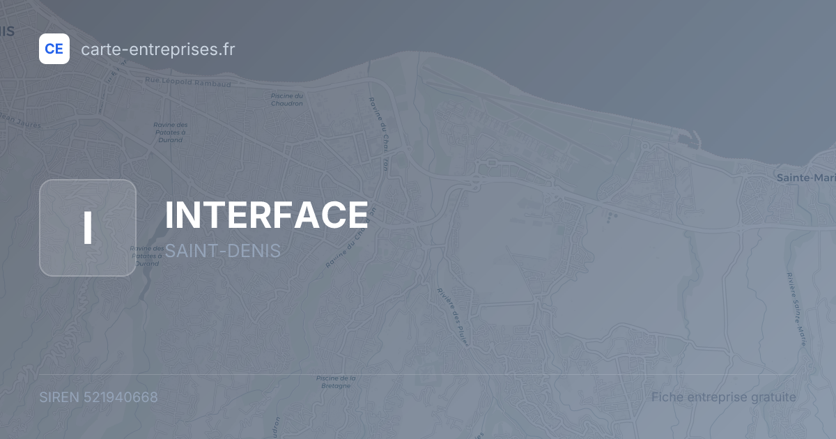 INTERFACE — 521940668 — fiche entreprise