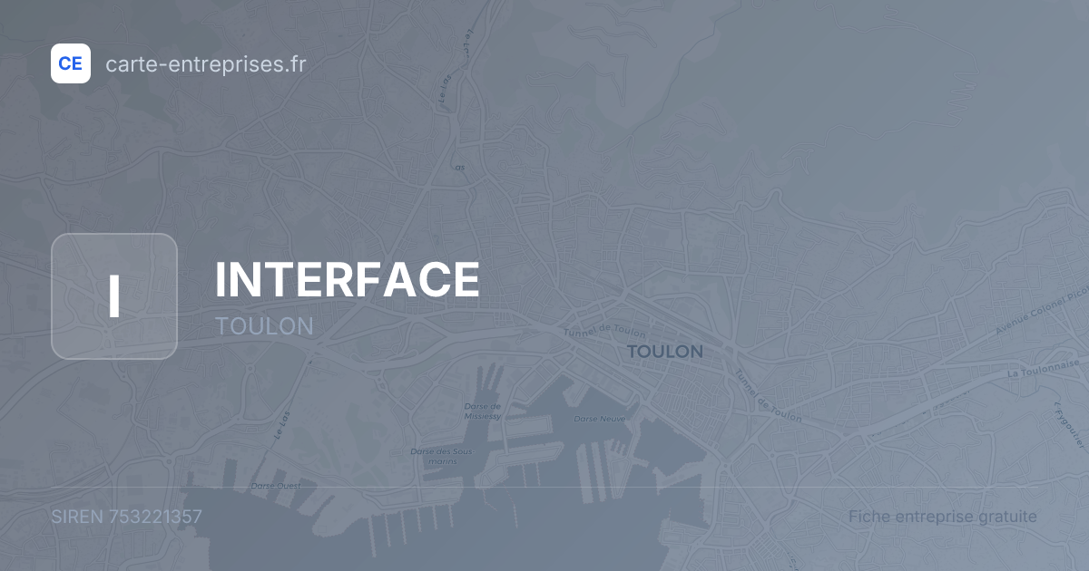 INTERFACE — 753221357 — fiche entreprise