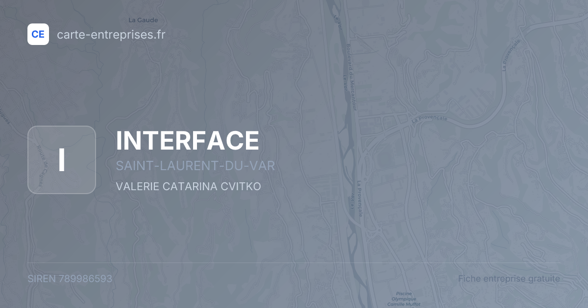 INTERFACE — 789986593 — fiche entreprise