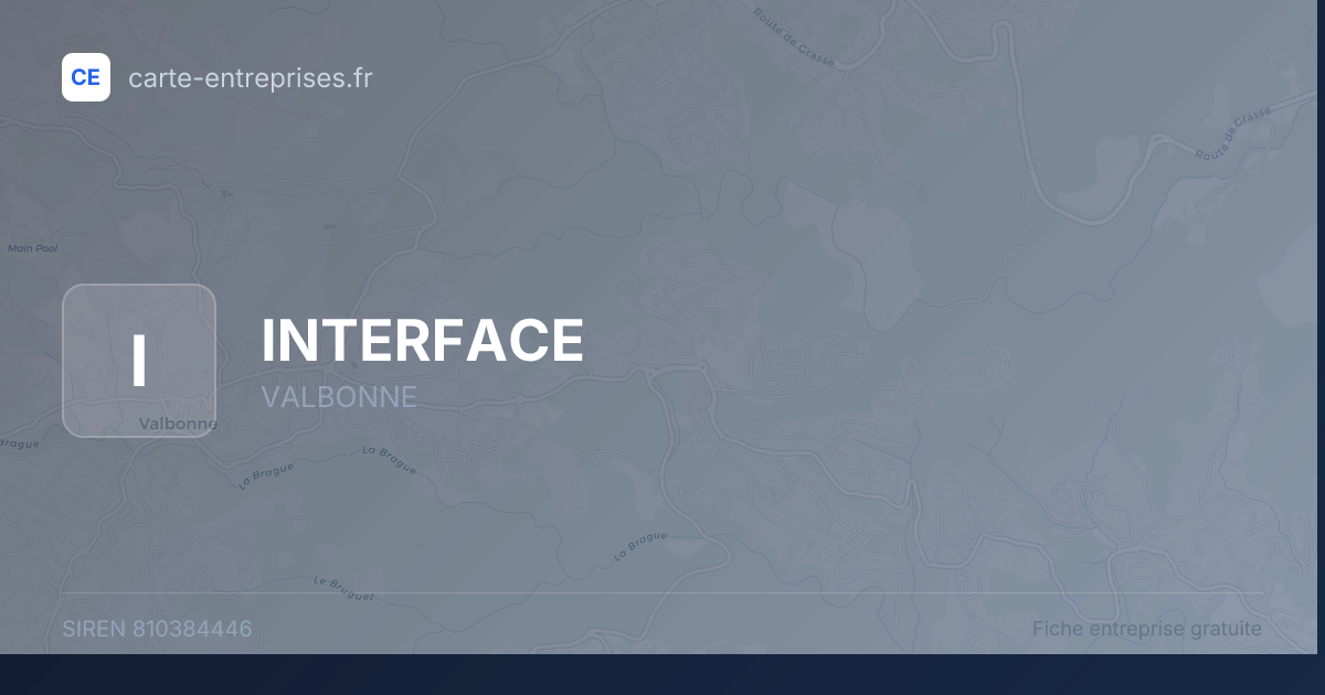 INTERFACE — 810384446 — fiche entreprise