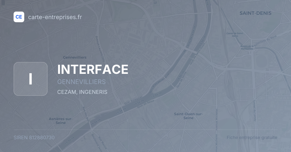 INTERFACE — 812880730 — fiche entreprise