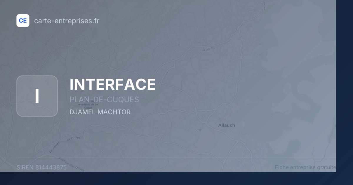 INTERFACE — 814443875 — fiche entreprise