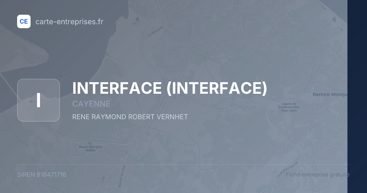 INTERFACE — 818471716 — fiche entreprise