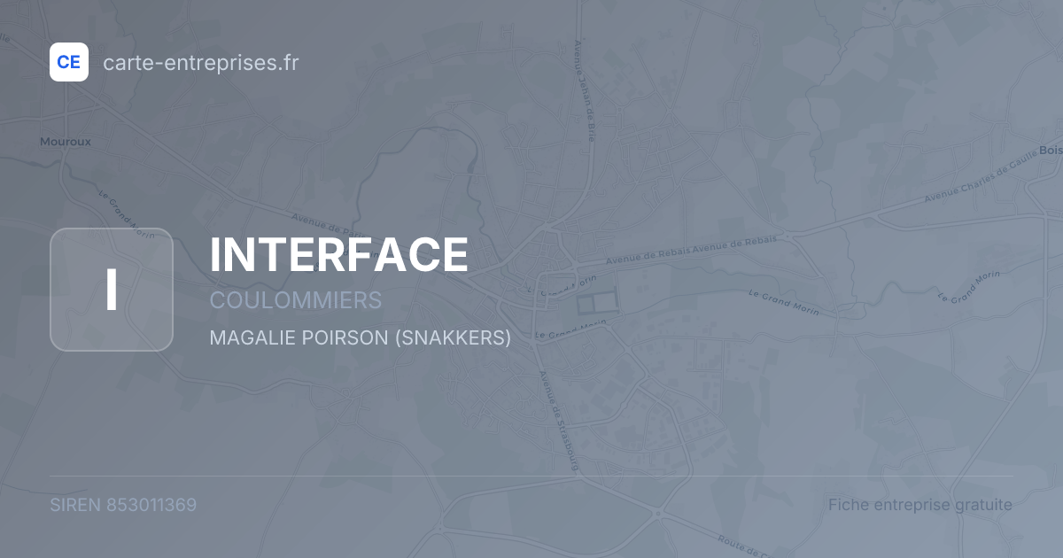 INTERFACE — 853011369 — fiche entreprise