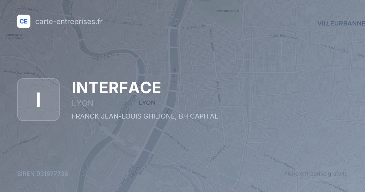INTERFACE — 931677736 — fiche entreprise