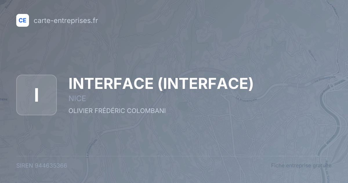 INTERFACE — 944635366 — fiche entreprise