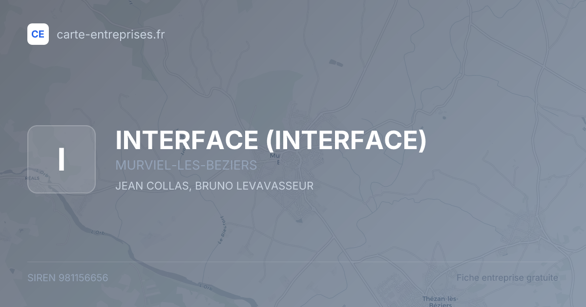 INTERFACE — 981156656 — fiche entreprise