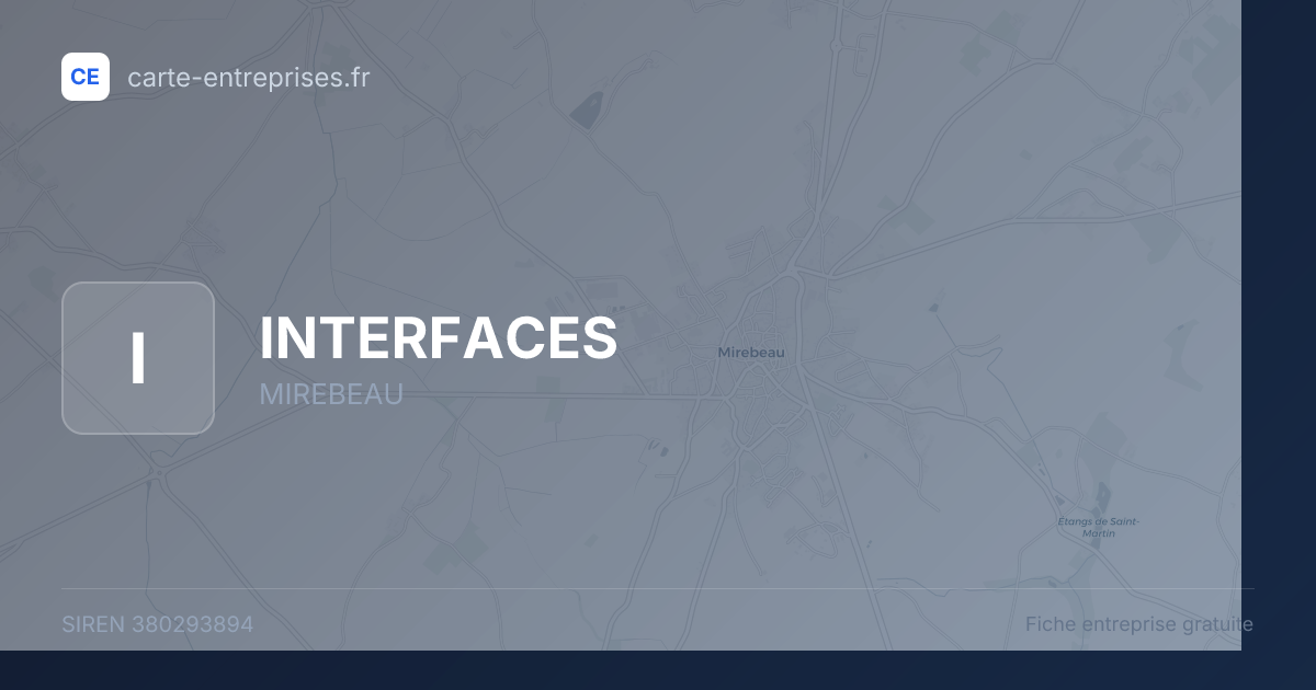 INTERFACES — 380293894 — fiche entreprise