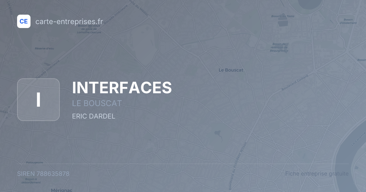 INTERFACES — 788635878 — fiche entreprise