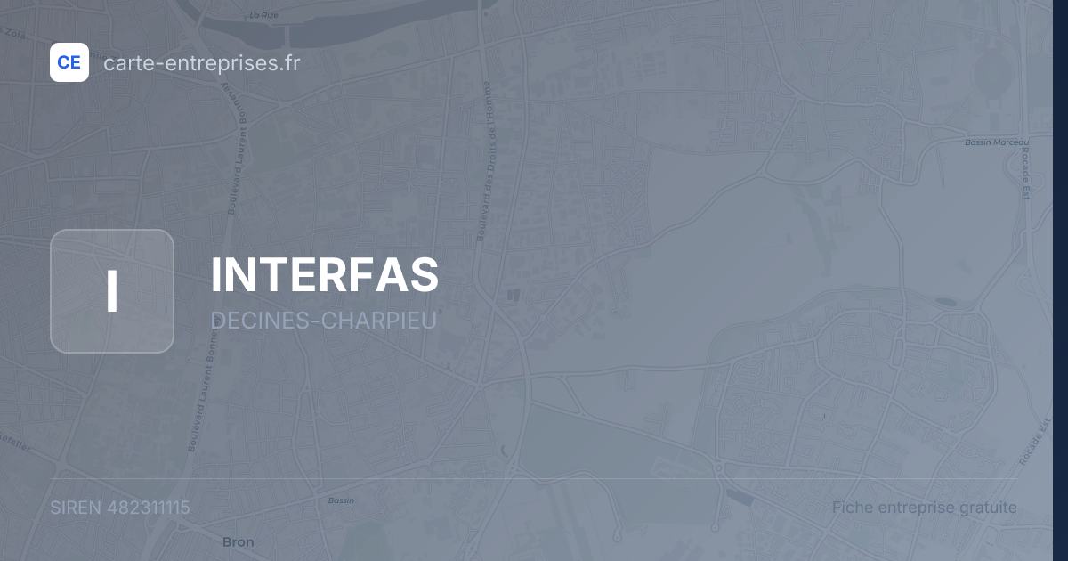 INTERFAS — 482311115 — fiche entreprise