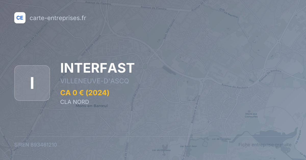INTERFAST — 893461210 — fiche entreprise