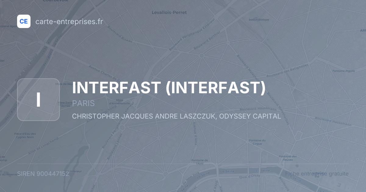 INTERFAST — 900447152 — fiche entreprise