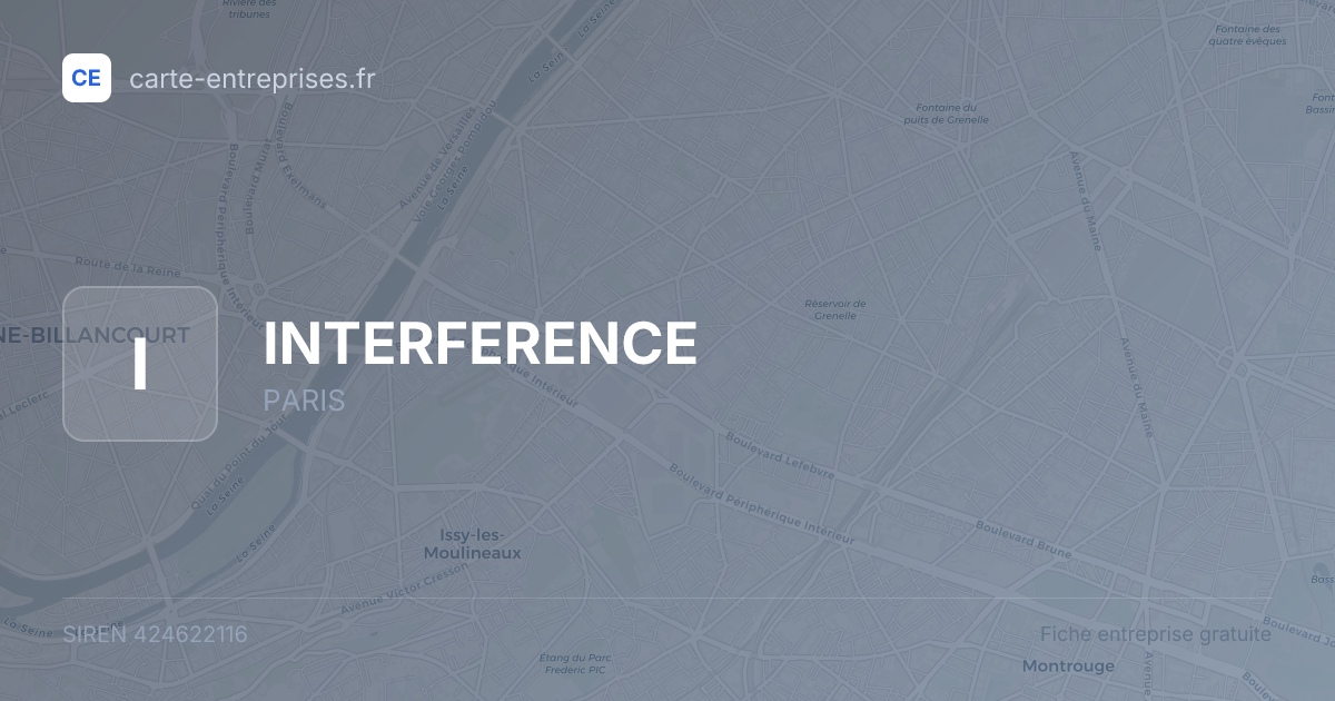INTERFERENCE — 424622116 — fiche entreprise