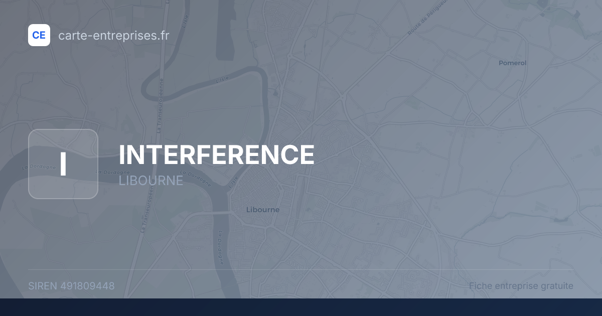 INTERFERENCE — 491809448 — fiche entreprise