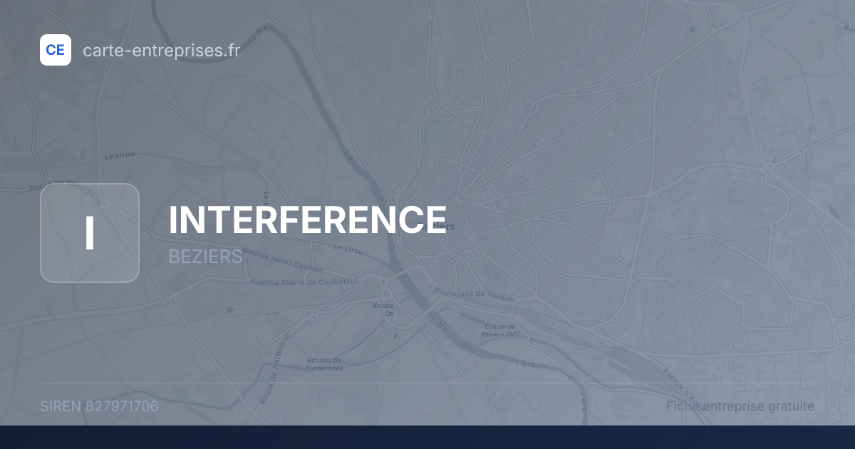 INTERFERENCE — 827971706 — fiche entreprise