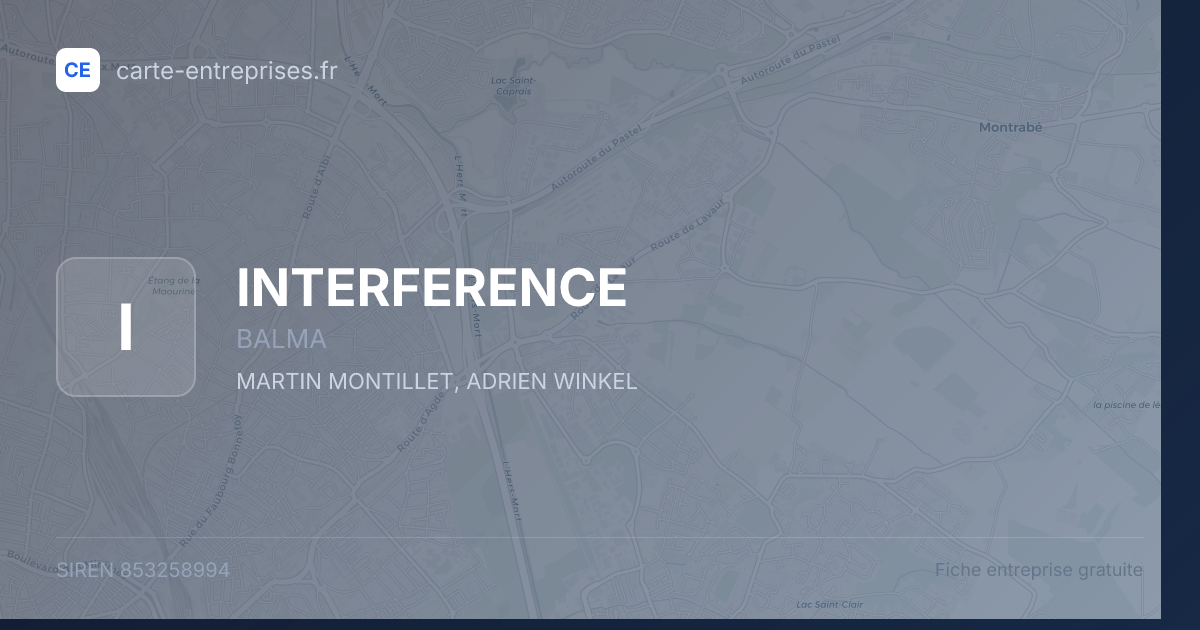 INTERFERENCE — 853258994 — fiche entreprise