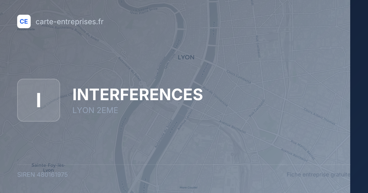INTERFERENCES — 480161975 — fiche entreprise