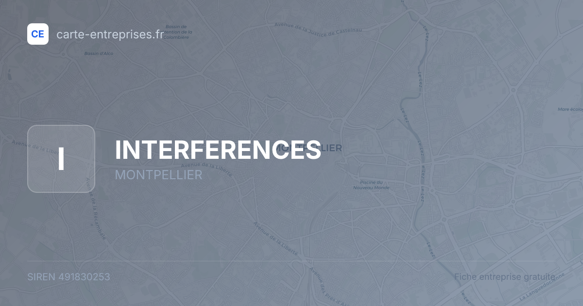 INTERFERENCES — 491830253 — fiche entreprise