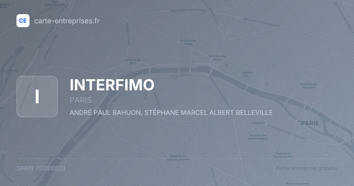 INTERFIMO — 702010513 — fiche entreprise