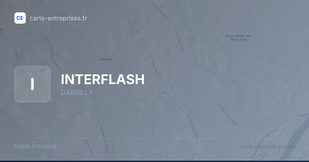 INTERFLASH — 411103534 — fiche entreprise