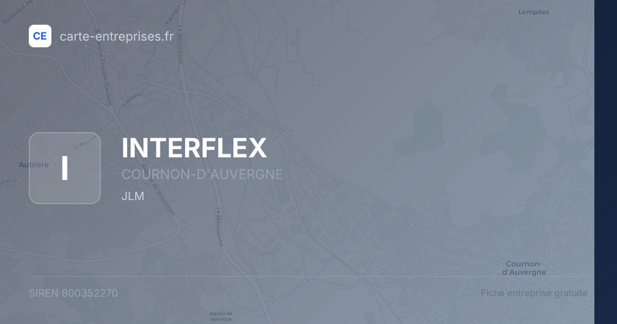 INTERFLEX — 800352270 — fiche entreprise