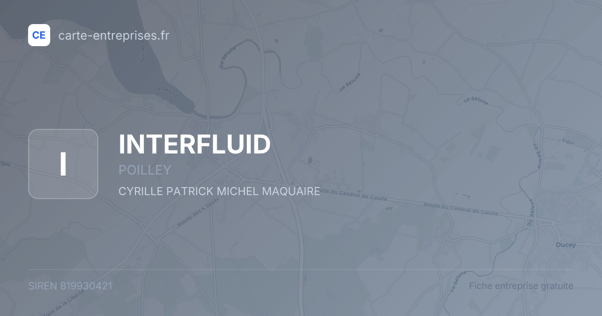 INTERFLUID — 819930421 — fiche entreprise