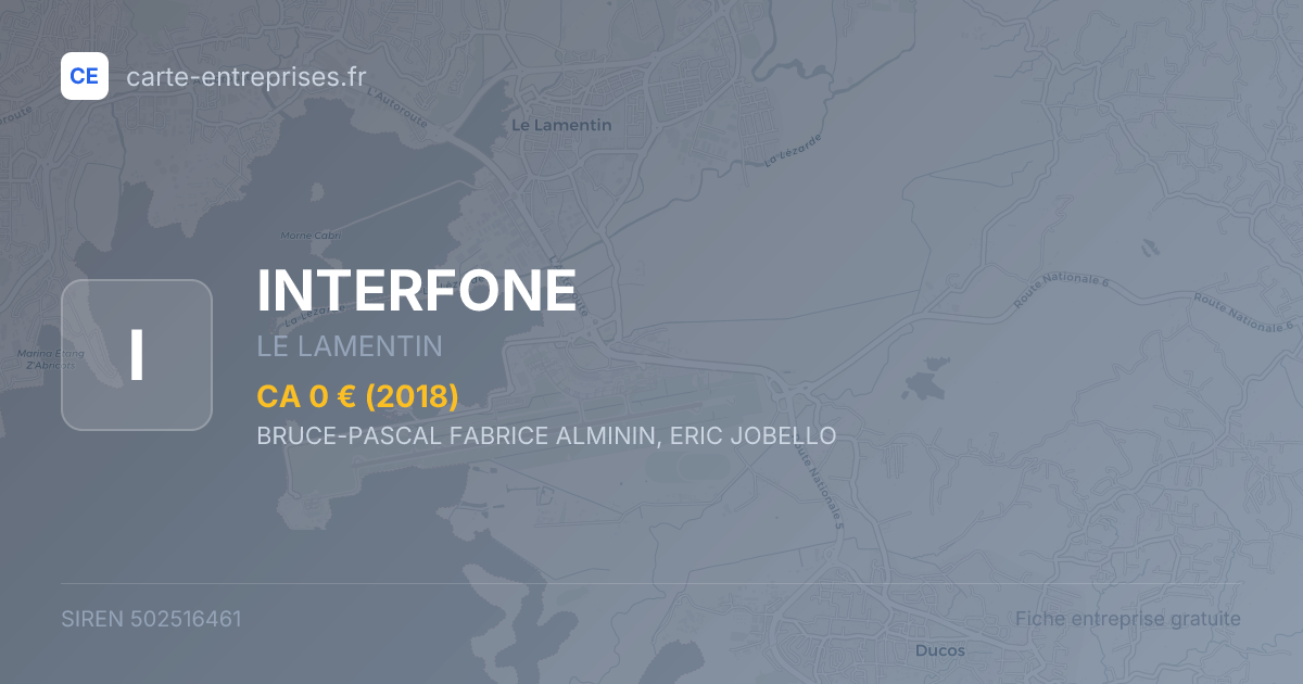 INTERFONE — 502516461 — fiche entreprise