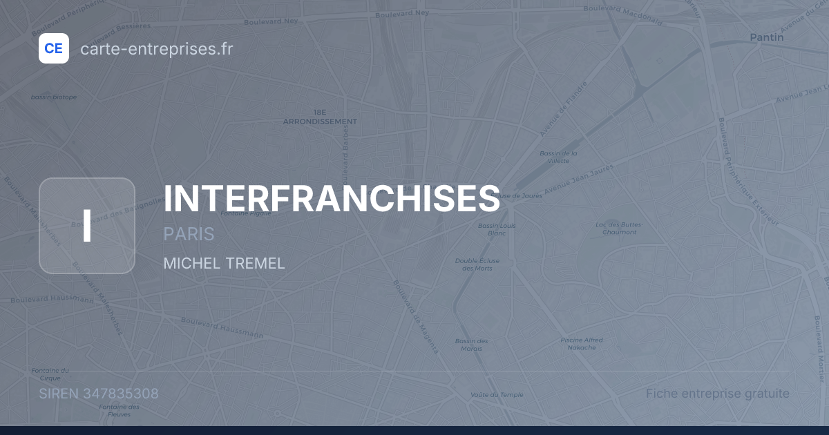 INTERFRANCHISES — 347835308 — fiche entreprise