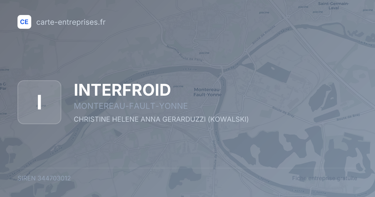 INTERFROID — 344703012 — fiche entreprise