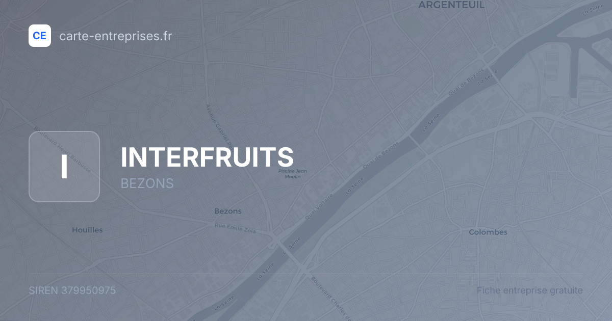 INTERFRUITS — 379950975 — fiche entreprise