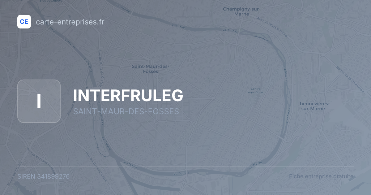 INTERFRULEG — 341899276 — fiche entreprise
