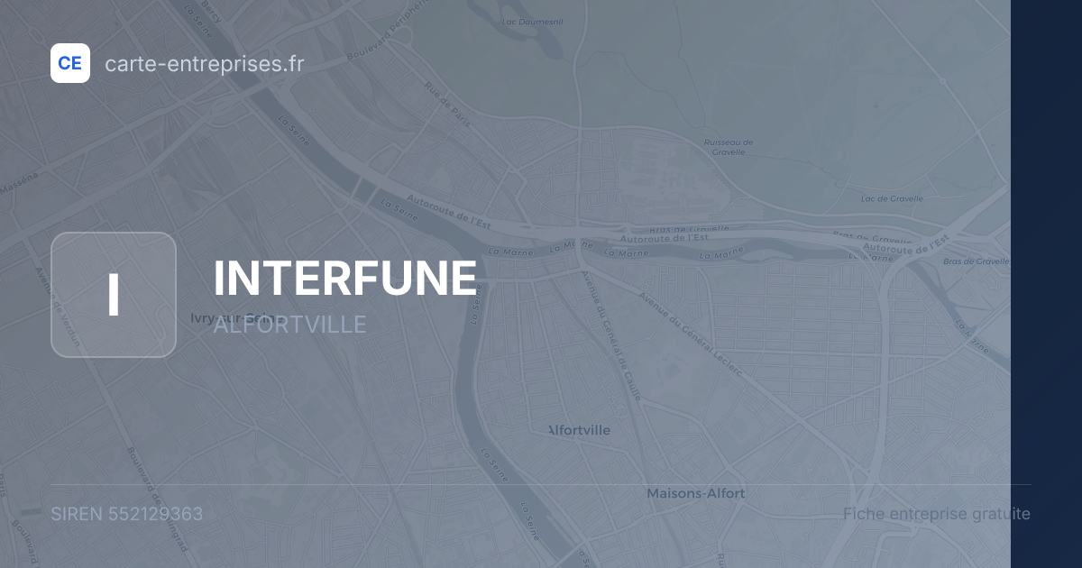 INTERFUNE — 552129363 — fiche entreprise