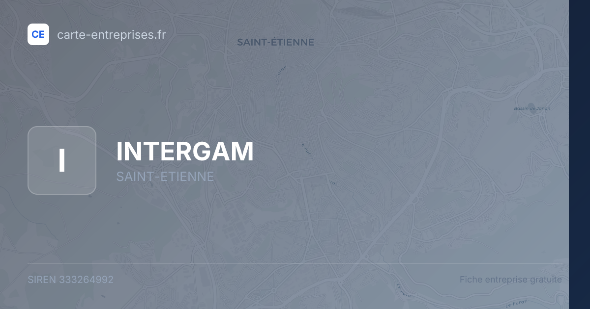 INTERGAM — 333264992 — fiche entreprise