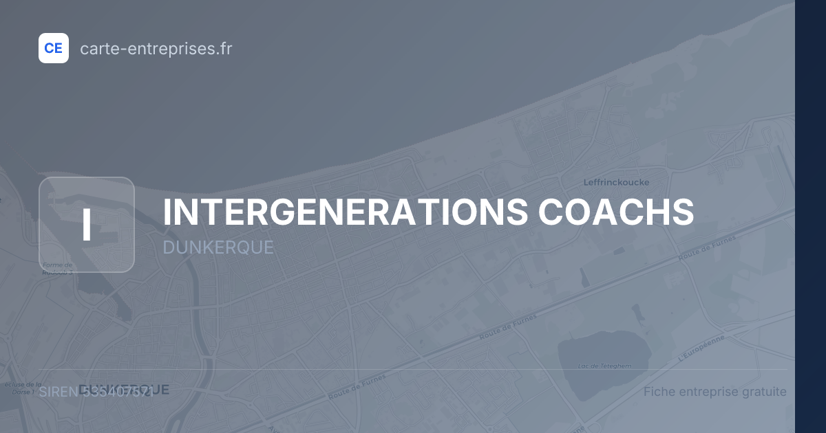 INTERGENERATIONS COACHS — 535407571 — fiche entreprise