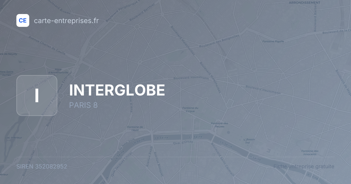 INTERGLOBE — 352082952 — fiche entreprise