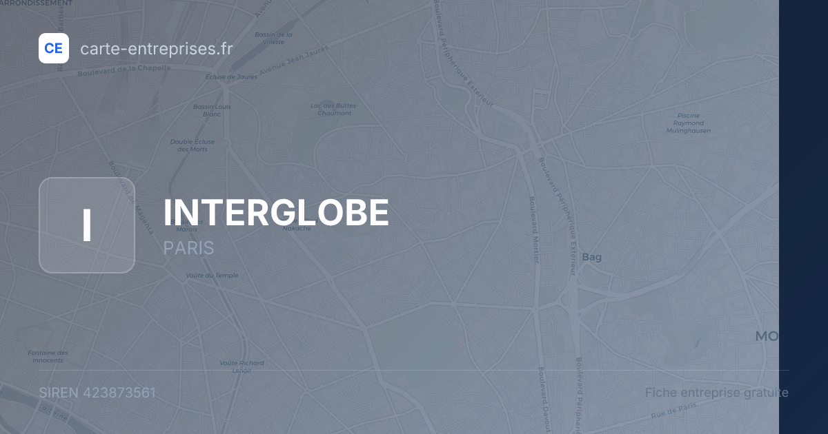 INTERGLOBE — 423873561 — fiche entreprise