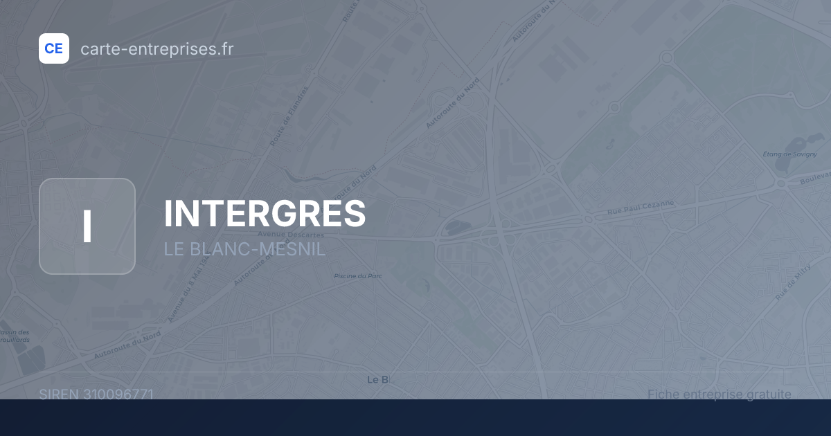 INTERGRES — 310096771 — fiche entreprise