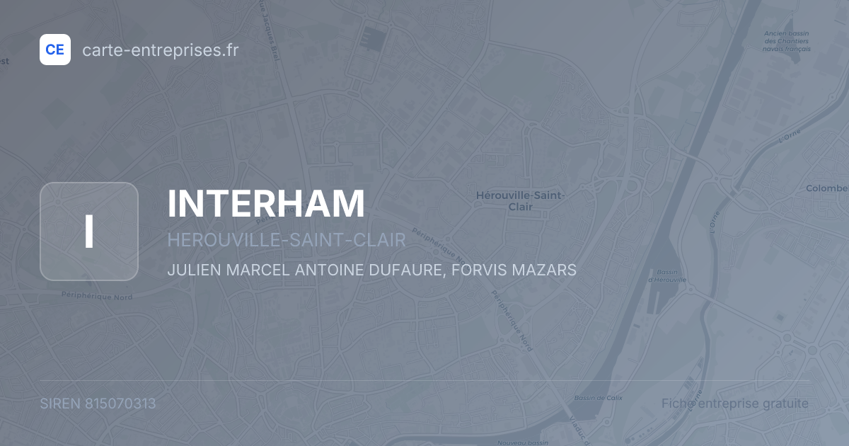 INTERHAM — 815070313 — fiche entreprise