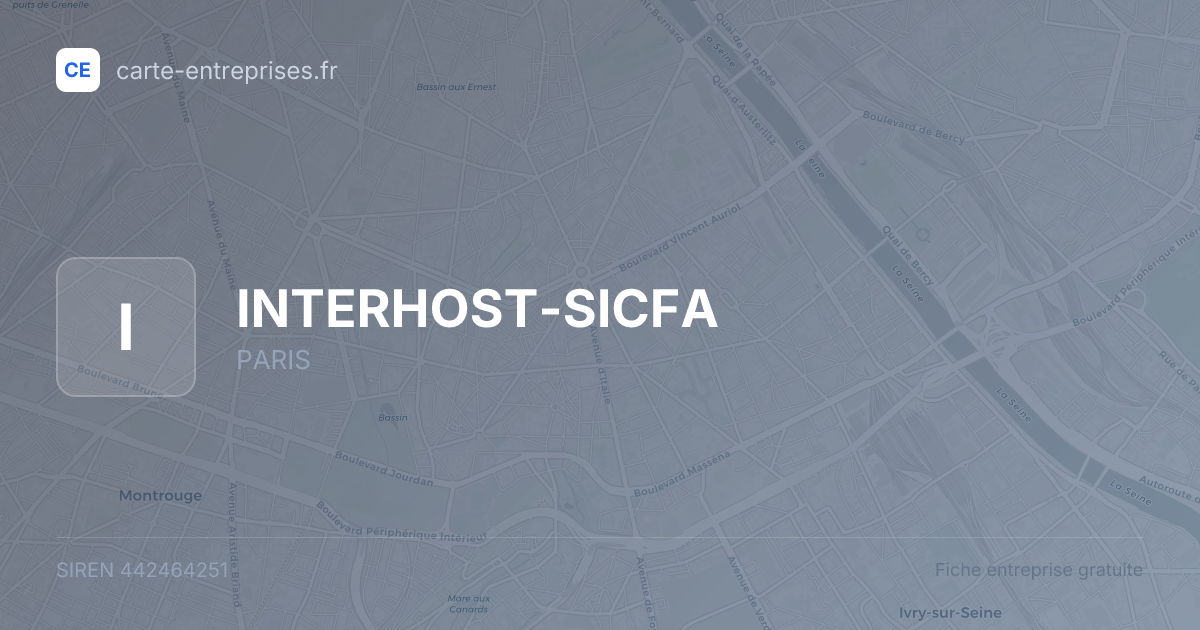 INTERHOST-SICFA — 442464251 — fiche entreprise